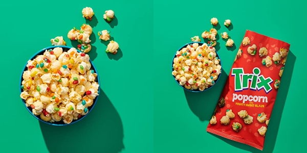 Purchase Trix Popcorn Snack with Fruity Sweet Glaze, Snack Bag, 7 oz on Amazon.com