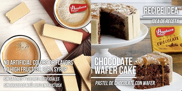 Purchase Bauducco Chocolate Wafers - Crispy Wafer Cookies With 3 Delicious, Indulgent Decadent Layers of Chocolate Flavored Cream - 5.82oz on Amazon.com