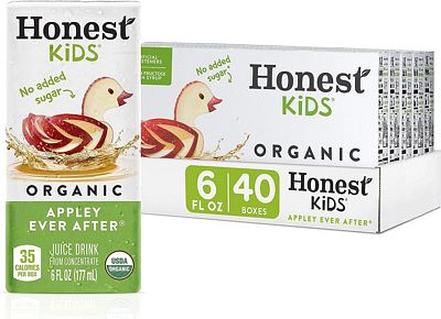 Purchase Honest Kids Appley Ever After, Organic Juice Drink, 6 Fl oz Juice Boxes, Pack Of 40, Apple, 6 Fl Oz (Pack of 40) at Amazon.com