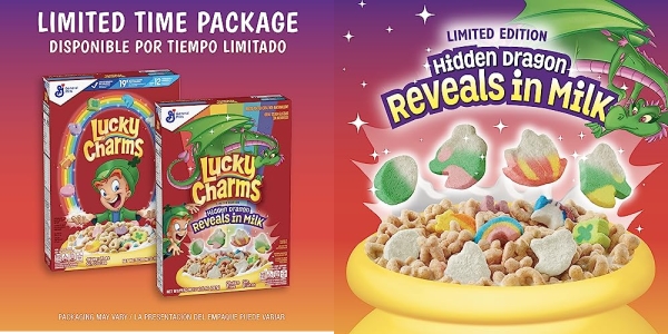 Purchase Lucky Charms Gluten Free Cereal with Marshmallows, Kids Breakfast Cereal with Whole Grain Oats, Family Size, 18.6 OZ on Amazon.com