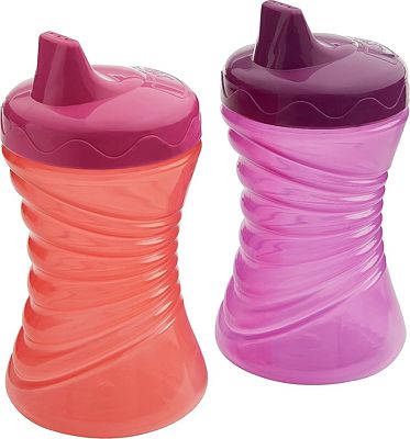 Purchase Gerber Graduates Fun Grips Hard Spout Sippy Cup (Colors may vary), 10-Ounce, 2 cups at Amazon.com