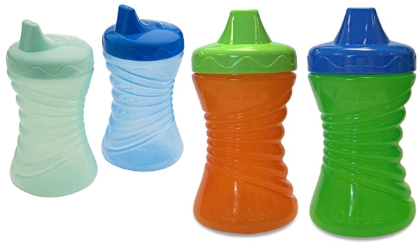 Purchase Gerber Graduates Fun Grips Hard Spout Sippy Cup (Colors may vary), 10-Ounce, 2 cups on Amazon.com