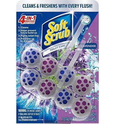 Purchase Soft Scrub 4-in-1 Rim Hanger Toilet Bowl Cleaner, Lavender, 2 Count at Amazon.com