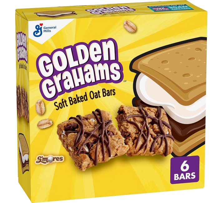 Purchase Golden Grahams S'mores Soft Baked Oat Bars, Chewy Snack Bars, 6 ct at Amazon.com