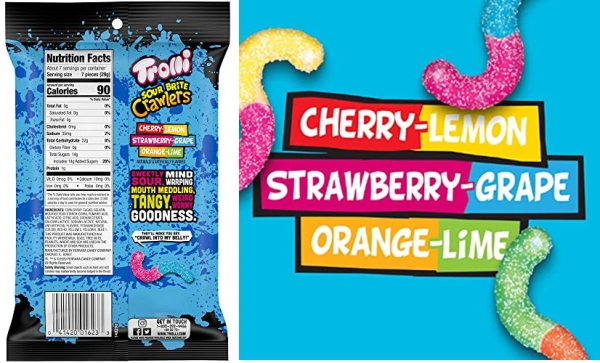 Purchase Trolli Sour Brite Crawlers, Original Flavored Sour Gummy Worms, 7.2 Ounce on Amazon.com