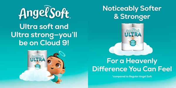 Purchase Angel Soft Ultra Toilet Paper, 6 Mega Rolls, 2-Ply Bath Tissue on Amazon.com