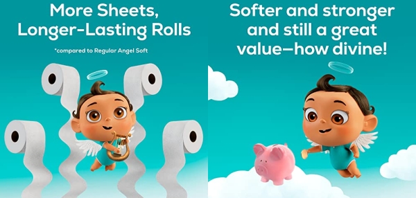 Purchase Angel Soft Ultra Toilet Paper, 6 Mega Rolls, 2-Ply Bath Tissue on Amazon.com