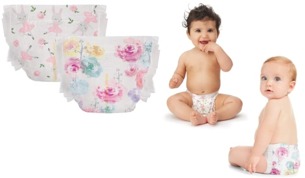 Purchase The Honest Company Clean Conscious Diapers, Rose Blossom + Tutu Cute, Size 1, 160 Count Super Club Box on Amazon.com