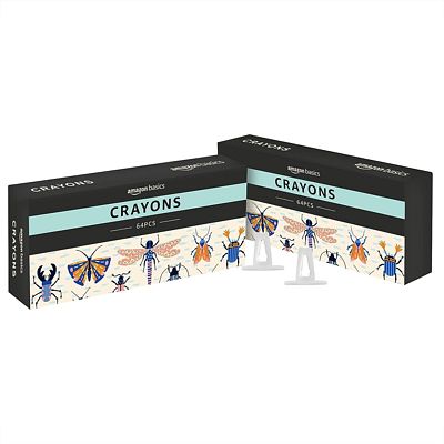 Purchase Amazon Basics Crayons with Sharpener, 128 Count (2 Pack of 64) at Amazon.com