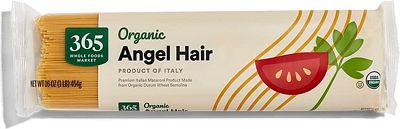 Purchase 365 by Whole Foods Market, Organic Angel Hair Pasta, 16 Ounce at Amazon.com