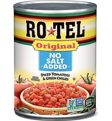 Purchase RO-TEL Original No Salt Added Diced Tomatoes and Green Chilies, 10 oz at Amazon.com