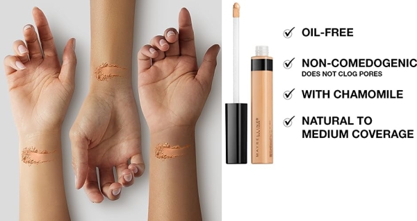Purchase Maybelline Fit Me Liquid Concealer Makeup, Natural Coverage, Oil-Free, Deep, 0.23 Fl Oz on Amazon.com