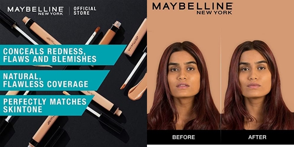 Purchase Maybelline Fit Me Liquid Concealer Makeup, Natural Coverage, Oil-Free, Deep, 0.23 Fl Oz on Amazon.com