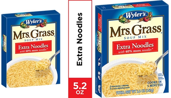 Purchase Wyler's Mrs. Grass Extra Noodles Soup Mix, 5.2 oz Box on Amazon.com