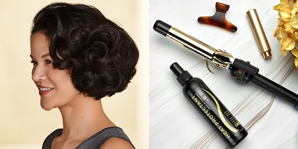 Purchase Hot Tools Pro Artist 24K Gold Curling Iron, Long Lasting, Defined Curls (1 in) on Amazon.com