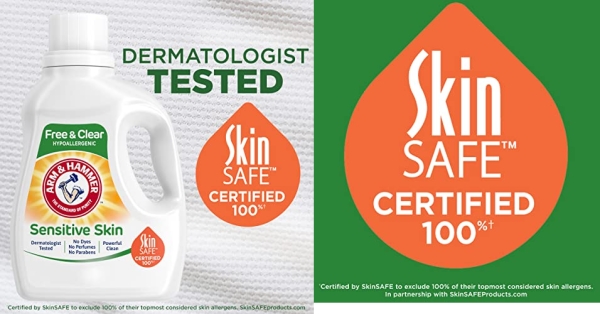 Purchase Arm & Hammer Sensitive Skin Free & Clear, 105 Loads Liquid Laundry Detergent, 105 Fl oz on Amazon.com