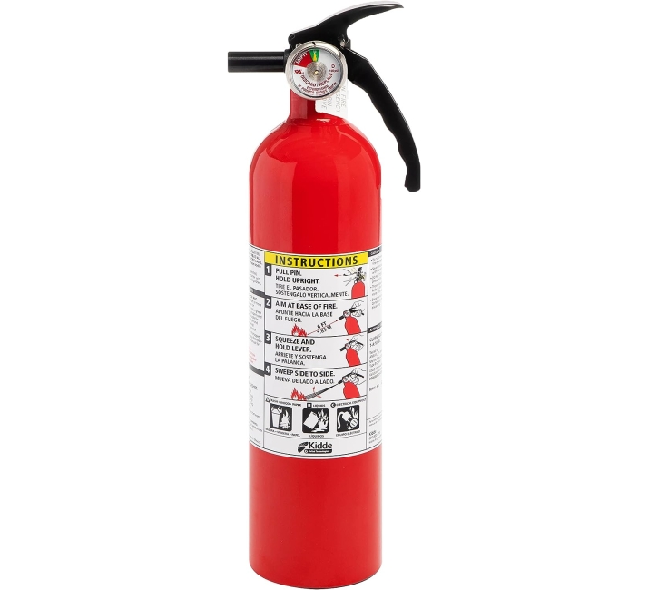 Purchase Kidde Fire Extinguisher for Home, 1-A:10-B:C, Dry Chemical Extinguisher, Red, Mounting Bracket Included at Amazon.com