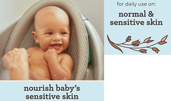 Purchase Aveeno Baby Daily Moisture Gentle Body Wash & Shampoo with Oat Extract, 2-in-1 Baby Bath Wash & Hair Shampoo, Tear- & Paraben-Free for Hair & Sensitive Skin, Lightly Scented, 12 fl. oz on Amazon.com