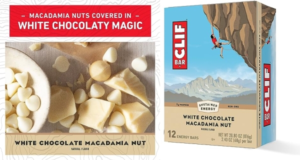 Purchase CLIF BAR - White Chocolate Macadamia Nut - Energy Bars - 2.4 oz. (12 Pack) on Amazon.com