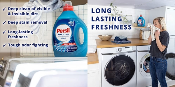 Purchase Persil Laundry Detergent Liquid, Original Scent, High Efficiency (HE), Deep Stain Removal, 2X Concentrated, 110 Loads on Amazon.com