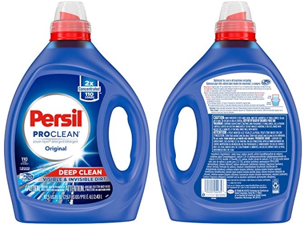 Purchase Persil Laundry Detergent Liquid, Original Scent, High Efficiency (HE), Deep Stain Removal, 2X Concentrated, 110 Loads on Amazon.com