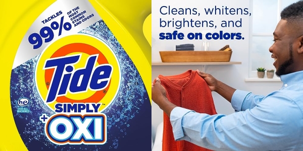 Purchase Tide Simply +Oxi Liquid Laundry Detergent, Refreshing Breeze, 20 Loads 31 Fl Oz on Amazon.com