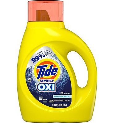 Purchase Tide Simply +Oxi Liquid Laundry Detergent, Refreshing Breeze, 20 Loads 31 Fl Oz at Amazon.com