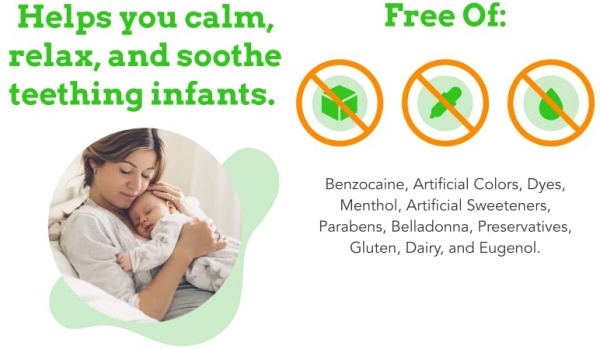 Purchase Orajel Baby Daytime Cooling Gel for Teething, Drug-Free, 1 Pediatrician Recommended Brand for Teething*, One .33oz Tube on Amazon.com