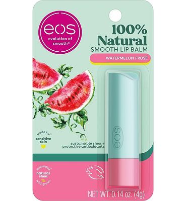 Purchase eos 100% Natural Lip Balm- Watermelon Fros, Dermatologist Recommended for Sensitive Skin, All-Day Moisture Lip Care, 0.14 oz at Amazon.com