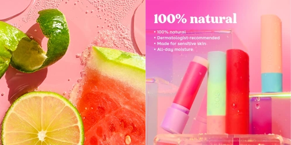 Purchase eos 100% Natural Lip Balm- Watermelon Fros, Dermatologist Recommended for Sensitive Skin, All-Day Moisture Lip Care, 0.14 oz on Amazon.com