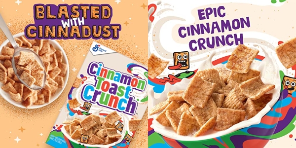 Purchase Original Cinnamon Toast Crunch Breakfast Cereal, Crispy Cinnamon Cereal, 18.8 oz. Family Size Cereal Box on Amazon.com