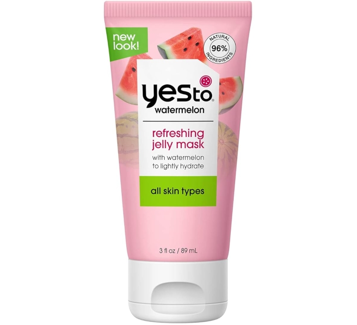 Purchase Yes To Watermelon Refreshing Jelly Mask, Quenching Lightweight Gel Mask That Helps Soften & Lightly Hydrate Skin, With Antioxidants, Lycopene & Vitamin C, Natural, Vegan & Cruelty Free, 3 Fl Oz at Amazon.com