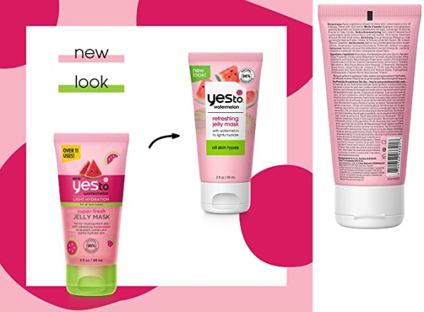 Purchase Yes To Watermelon Refreshing Jelly Mask, Quenching Lightweight Gel Mask That Helps Soften & Lightly Hydrate Skin, With Antioxidants, Lycopene & Vitamin C, Natural, Vegan & Cruelty Free, 3 Fl Oz on Amazon.com