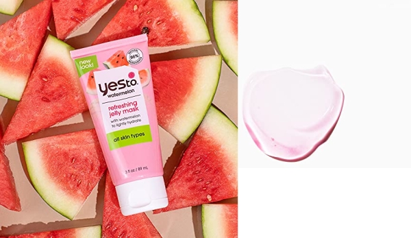 Purchase Yes To Watermelon Refreshing Jelly Mask, Quenching Lightweight Gel Mask That Helps Soften & Lightly Hydrate Skin, With Antioxidants, Lycopene & Vitamin C, Natural, Vegan & Cruelty Free, 3 Fl Oz on Amazon.com