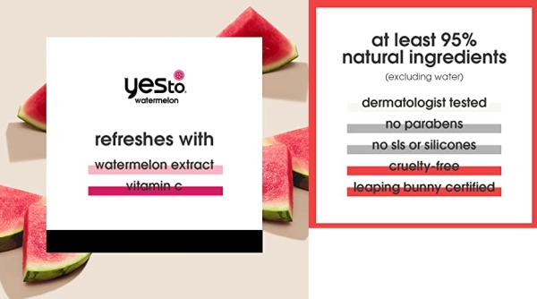 Purchase Yes To Watermelon Refreshing Jelly Mask, Quenching Lightweight Gel Mask That Helps Soften & Lightly Hydrate Skin, With Antioxidants, Lycopene & Vitamin C, Natural, Vegan & Cruelty Free, 3 Fl Oz on Amazon.com