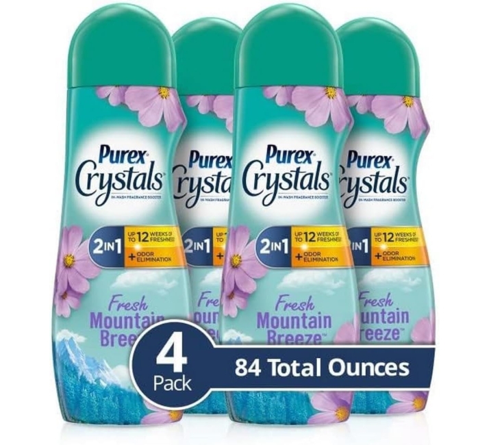 Purchase Purex Crystals in-Wash Fragrance and Scent Booster, Fresh Mountain Breeze, 21 Ounce, 4 Count at Amazon.com