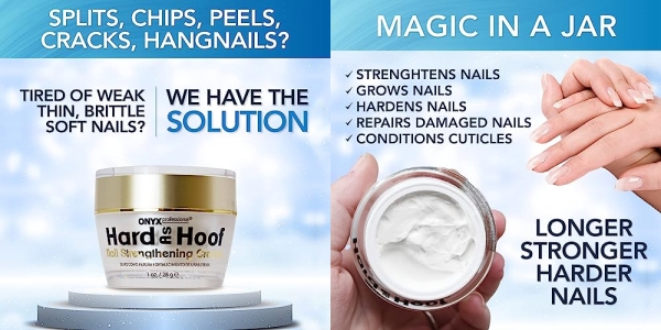 Purchase Hard As Hoof Nail Strengthening Cream with Coconut Scent, Nail Growth & Conditioning Cuticle Cream, 1 oz on Amazon.com