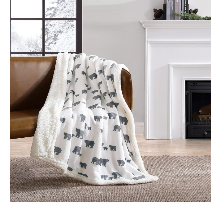 Purchase Eddie Bauer Ultra-Plush Collection Throw Blanket, Bear Village at Amazon.com