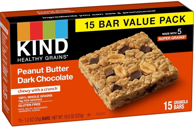 Purchase KIND Healthy Grains Bars, Peanut Butter Dark Chocolate, 1.2 Ounce, 60 Count, Gluten Free at Amazon.com