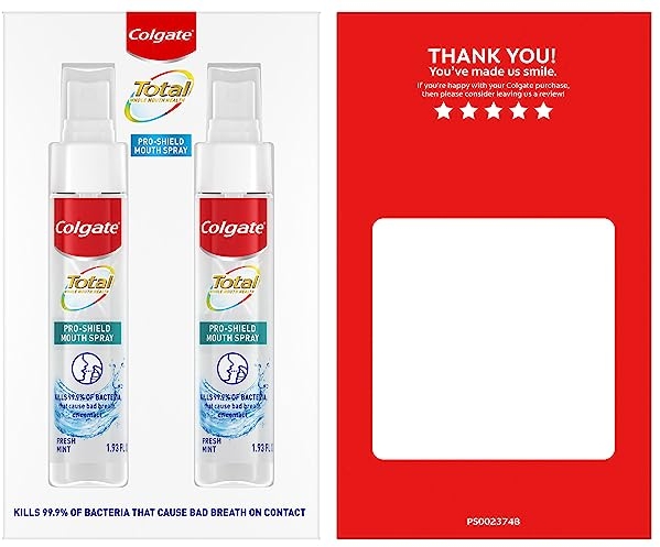 Purchase Colgate Total Mouth Spray, Mint Mouthwash Spray, 1 Ounce Bottles, 2 Pack on Amazon.com