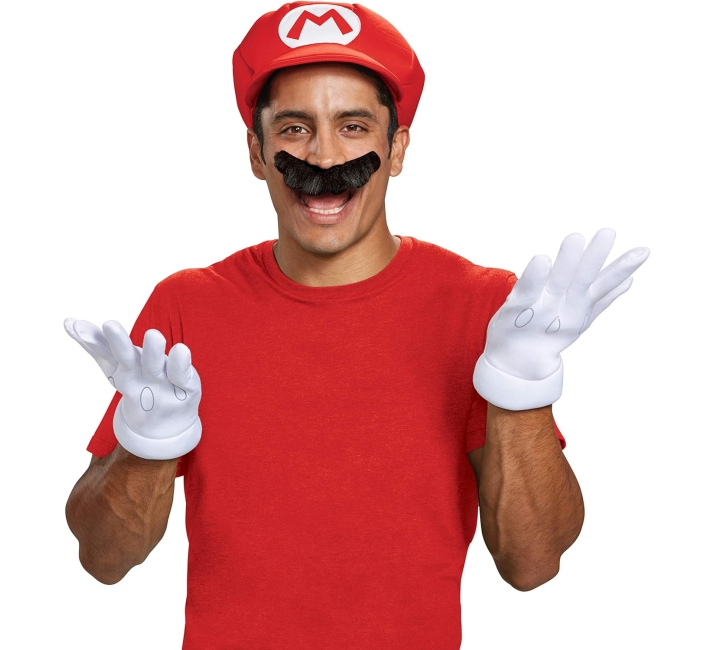 Purchase Disguise Men's Nintendo Super Mario Bros.Mario Adult Costume Accessory Kit at Amazon.com