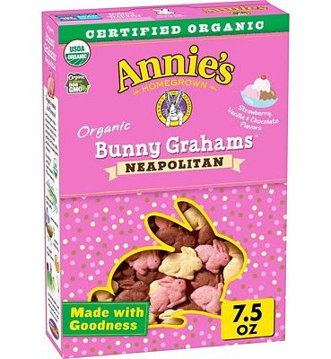 Purchase Annie's Organic Bunny Grahams Snacks, Neapolitan, 7.5 oz. at Amazon.com