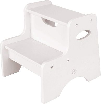 Purchase KidKraft Wooden Two-Step Children's Stool with Handles - White, Gift for Ages 3-8 at Amazon.com