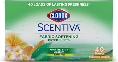 Purchase Clorox Scentiva Fabric Softening Dryer Sheets, 40 Count Dryer Sheets at Amazon.com