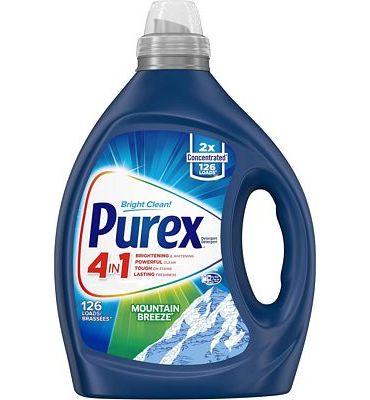 Purchase Purex Liquid Laundry Detergent, Mountain Breeze, 2X Concentrated, 126 Loads at Amazon.com