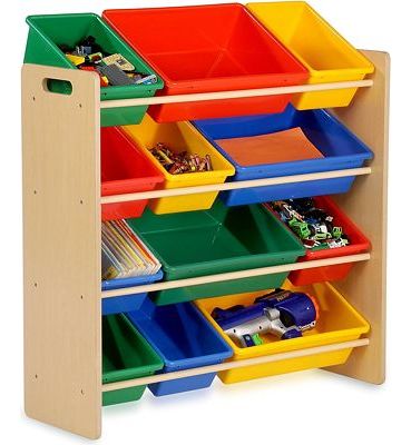 Purchase Honey-Can-Do Kids Toy Organizer and Storage Bins, Natural/Primary at Amazon.com