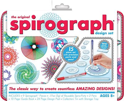 Purchase Spirograph Design Set Tin - Classic Gear Design Kit in a Collectors Tin - for Ages 8+ at Amazon.com