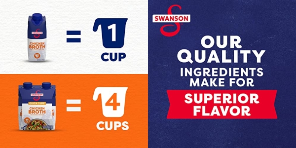 Purchase Swanson 100% Natural, Gluten-Free Chicken Broth, 8 Oz Quick Cups (Pack of 4) on Amazon.com