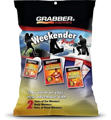 Purchase Grabber Warmers Grabber Weekender Multi-Warmer Pack, 2 Pair Hand, 2 Pair Toe, 2 Peel N' Stick Body Warmers, 6-Count, One Size at Amazon.com