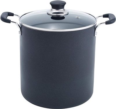 Purchase T-fal Specialty Nonstick Stockpot 12 Quart Oven Broiler Safe 350F Cookware, Pots and Pans, Dishwasher Safe Black at Amazon.com